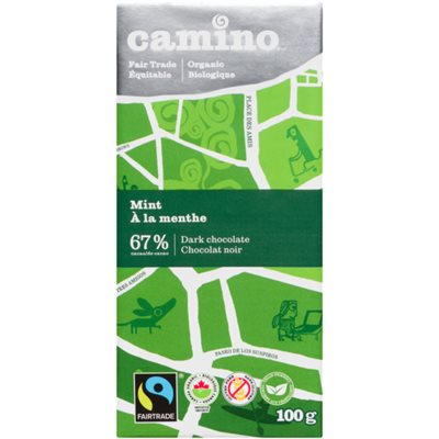 Camino Chocolat Noir à la Menthe 100 g Camino Chocolat Noir à la Menthe 100 g