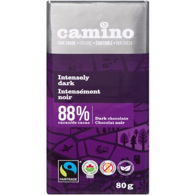 Camino Chocolat Noir Intensément Noir 80 g Camino Chocolat Noir Intensément Noir 80 g