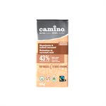 Camino Tablette de chocolat style au lait noisettes et caramel salé 80g Camino Tablette de chocolat style au lait noisettes et caramel salé 80g