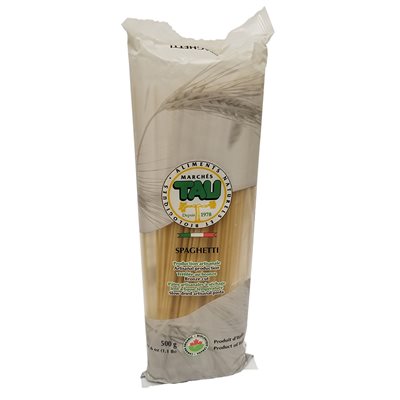 Tau Pâtes Spaghetti Bio 500G Tau Pâtes Spaghetti Bio 500G