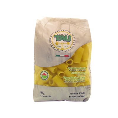Tau Pâtes Rigatoni Bio 500G Tau Pâtes Rigatoni Bio 500G