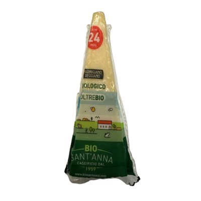 BIO SANT'ANNA ORGANIC PARMIGIANO REGGIANO CHEESE AGED 24 MONTHS 250g