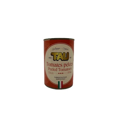 Tau Organic Peeled Tomatoes 398Ml