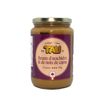 Tau - Organic Peanut Cashew Butter 735G