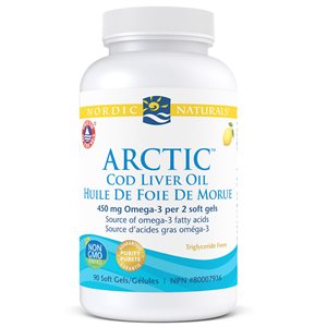 NORDIC NATURALS Arctic Cod Liver Oil Lemon 90gel