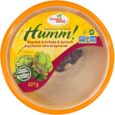 Fontaine Sante Humm! Hummus Cocktail Roasted Artichoke & Spinach 227 g 