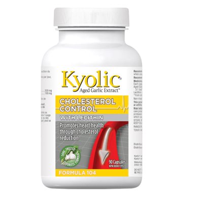 Kyolic Formula 104 Cholesterol Control w / Lecithin 90 caps