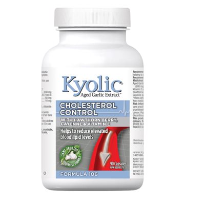 Kyolic Formula 106 Contrôle du cholestérol avec aubépine 90 gélules Kyolic Formula 106 Contrôle du cholestérol avec aubépine 90 gélules