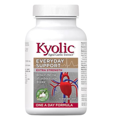 Kyolic Extra-fort 1000 mg Un par jour 60un Kyolic Extra-fort 1000 mg Un par jour 60un