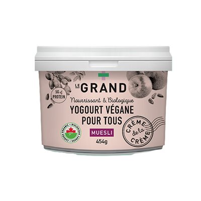 Maison Le Grand Yogourt Végane Biologique Muesli 454g Maison Le Grand Yogourt Végane Biologique Muesli 454g