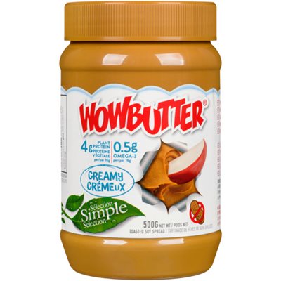 Wowbutter Tartinade de Féves de Soya Grillées Crémeux 500 g Wowbutter Tartinade de Féves de Soya Grillées Crémeux 500 g