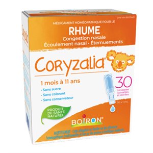Boiron Coryzalia Rhume Enfants 30 Unidoses Buvables