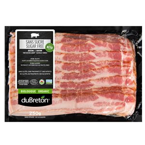 duBreton Organic Bacon Sugar Free Keto 250g