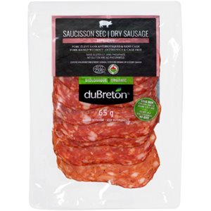 duBreton Organic Sopressata Dry Sausage 65g