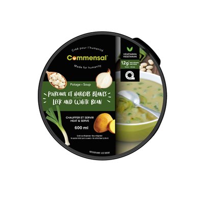 Commensal Potage Poireaux Haricots Blancs