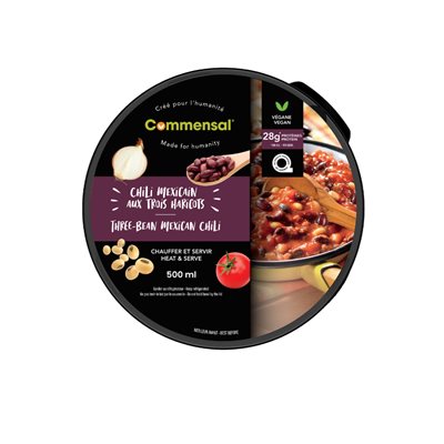 Commensal Chili Mexicain aux 3 Haricots 500ml