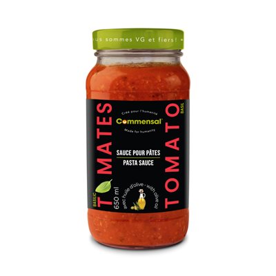 Commensal Sauce Tomates Basilic 650ML Commensal Sauce Tomates Basilic 650ML