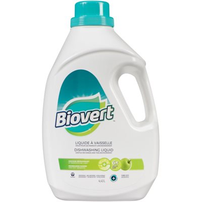 BIOVERT LIQUIDE VAISSELLE POMME 4.43LT BIOVERT LIQUIDE VAISSELLE POMME 4.43LT