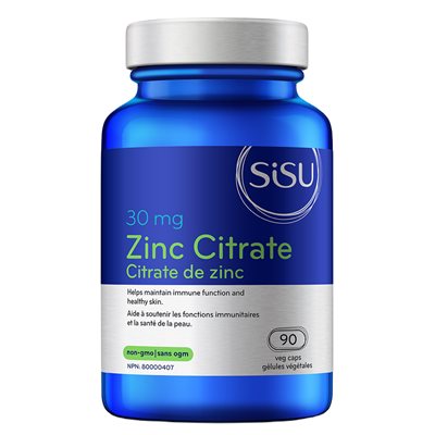 Sisu Citrate de zinc 30 mg 90un Sisu Citrate de zinc 30 mg 90un