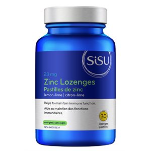 Sisu Pastilles de zinc, citron-lime 30un