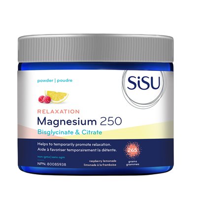 Sisu Magnésium 250 Mélange Détente, limonade à la framboise 265g Sisu Magnésium 250 Mélange Détente, limonade à la framboise 265g