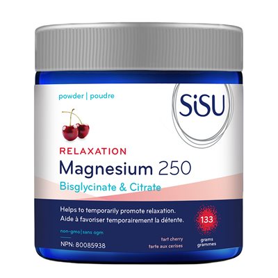 Sisu Magnésium 250 Mélange Détente, tarte aux cerises 133g Sisu Magnésium 250 Mélange Détente, tarte aux cerises 133g