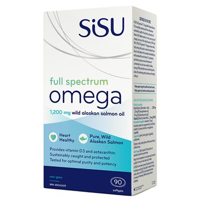 Sisu Spectre complet d'oméga 1200mg 90un Sisu Spectre complet d'oméga 1200mg 90un
