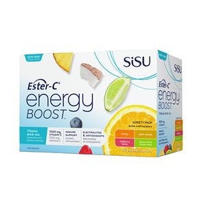 Sisu Ester-C Energy Boost multisaveurs 30un