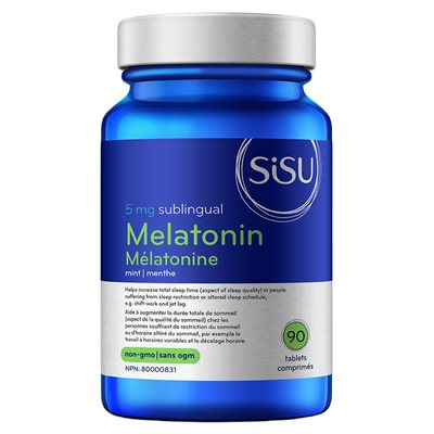 Sisu Mélatonine 5 mg comprimés sublinguals, menthe 90un Sisu Mélatonine 5 mg comprimés sublinguals, menthe 90un