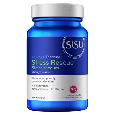 Sisu Stress secours 125 mg L-Théanine, cerise 30un Sisu Stress secours 125 mg L-Théanine, cerise 30un