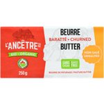 L'Ancetre Organic Pasteurised Sea Salt Butter 250G