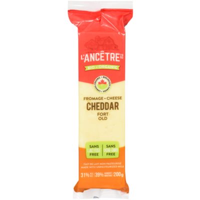 L'Ancêtre Fromage Cheddar Fort Bio 200g L'Ancêtre Fromage Cheddar Fort Bio 200g