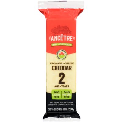 L'Ancêtre Cheddar 2 Ans Bio200g L'Ancêtre Cheddar 2 Ans Bio200g