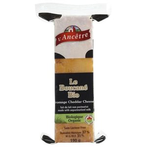 L'Ancêtre Fromage Le Boucane Bio Cheddar Fume Bio 190g