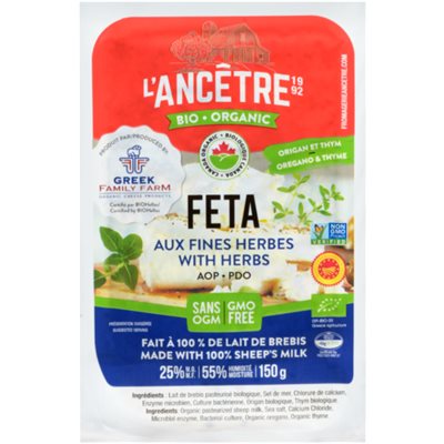 L'Ancêtre Feta Bio Aux Fines Herbes 150g L'Ancêtre Feta Bio Aux Fines Herbes 150g