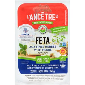 L'Ancetre Organic Feta With Herbs 150 G