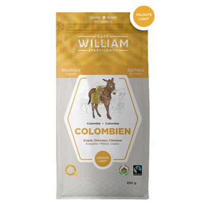 Café William café biologique en grains Colombien