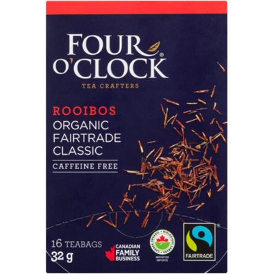 Four O'Clock Rooibos Organic Fairtrade Classic 16 Teabags 32 g 32g