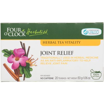 Four O'Clock Herboriste Tisane Vitalité Articulation 20 Sachets 30 g Four O'Clock Herboriste Tisane Vitalité Articulation 20 Sachets 30 g