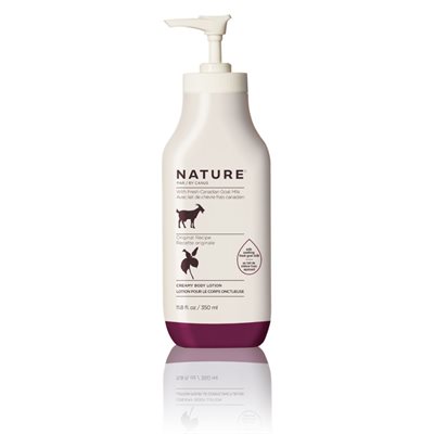 Nature by Canus Lotion Hypoallergénique pour le corps avec du lait de chèvre frais Formule Original 350ml