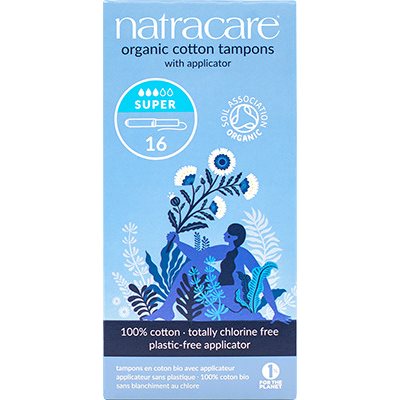 Natracare 16 Tampons en Coton Biologique Super Natracare 16 Tampons en Coton Biologique Super