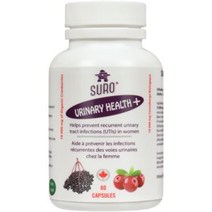 Suro Urinary Health + Organic Elderberry & Cranberry 60 Capsules 