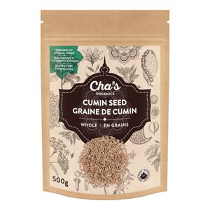Cha's Organics Graines de cumin entières bio 500 g