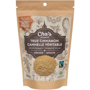 Cha's Organics Cannelle Véritable Moulue bio 130 g