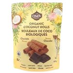 Cha's Organic Coconut Rolls-Chocolate 100g