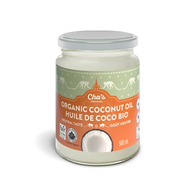 Cha's Organics Deodorized Coconut Oil 500 ml