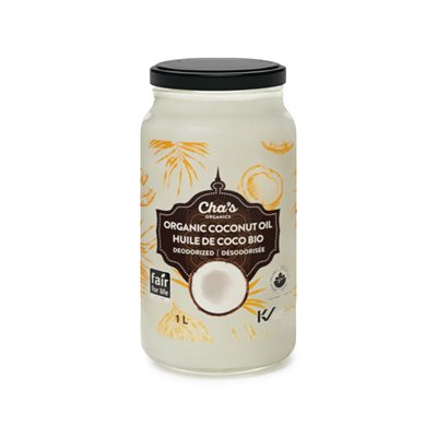 Organic Deodorized Coconut Oil (Glass Jar) 1 L