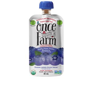 Once upon a Farm Pomme, Patate Douce, Bleuet Et Huile De Coco