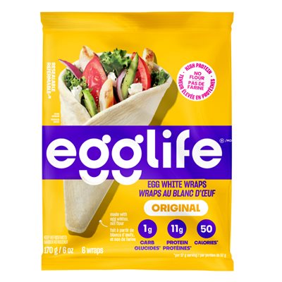 EGGLIFE WRAPS AU BLANC D'OEUF - ORIGINAL 168g