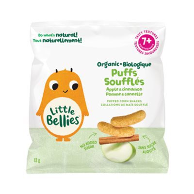 LITTLE BELLIES SOUFFLÉS BIO AUX POMMES & CANELLE 12GR LITTLE BELLIES SOUFFLÉS BIO AUX POMMES & CANELLE 12GR